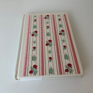 Punch Studio Floral Stripe Cream Journal